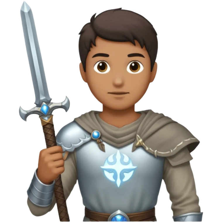 Man holding big souls moonlight sword emoji