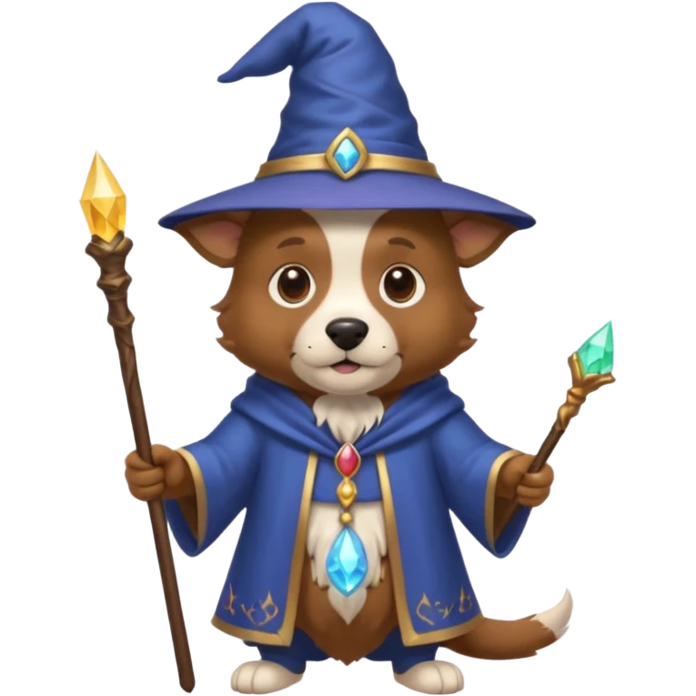 Dog wizard emoji
