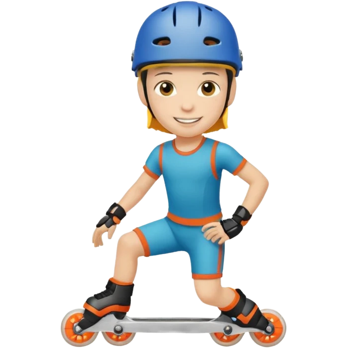 Roller blader child emoji