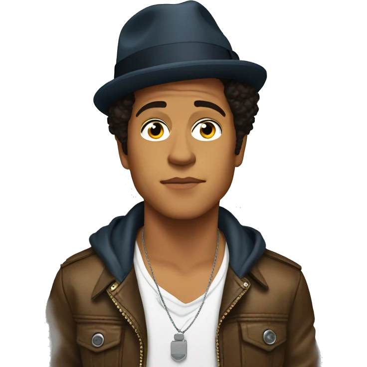 Bruno Mars thinking emoji