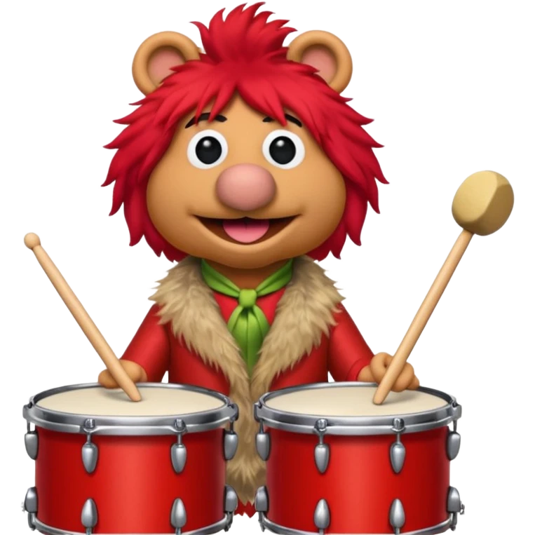 animal the drummer from the muppets emoji