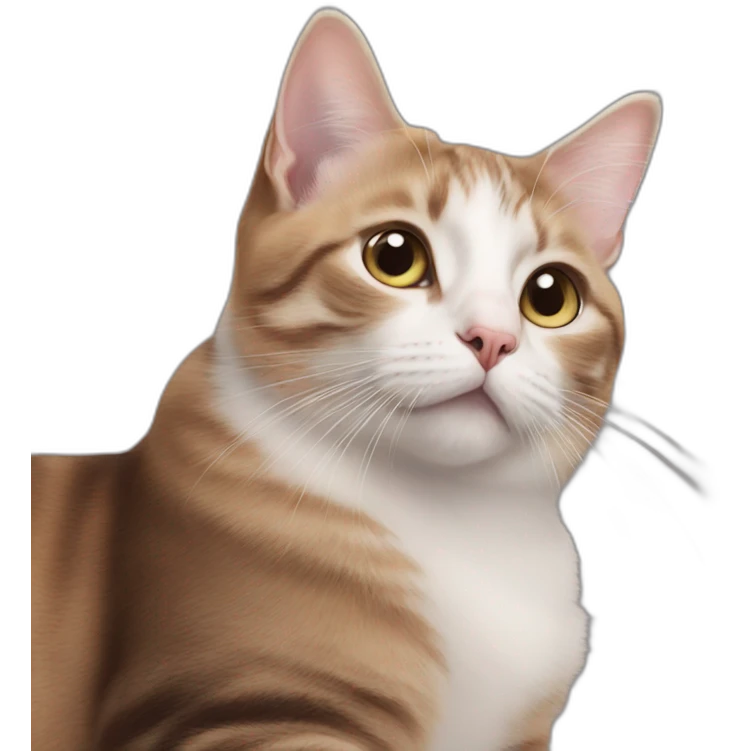Elon musk as a cute cat emoji