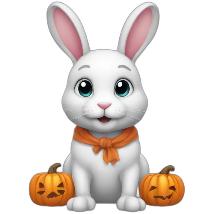 halloween rabbit emoji