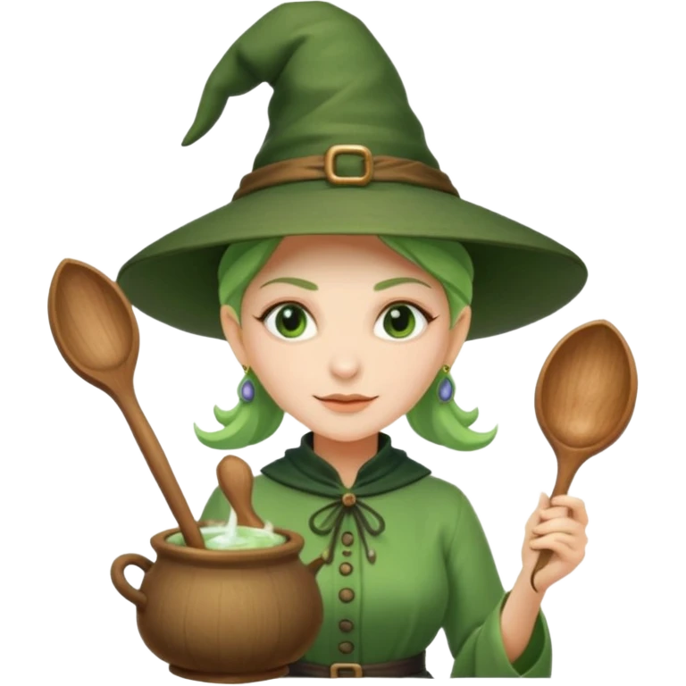 green witch cooking potion emoji