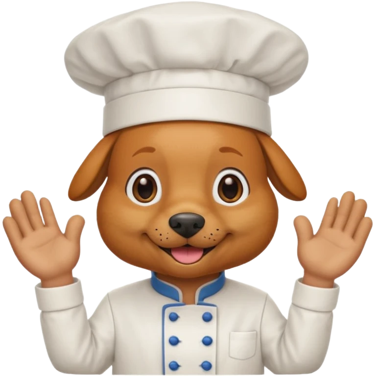 chef ginger dog emoji