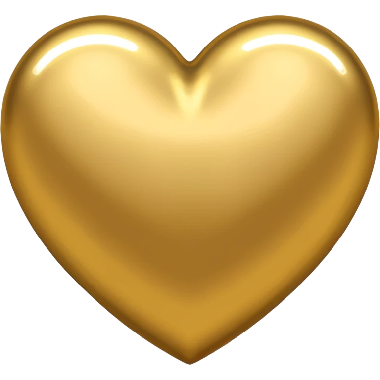 Gold heart emoji