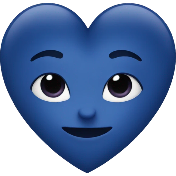 Indigo Heart emoji