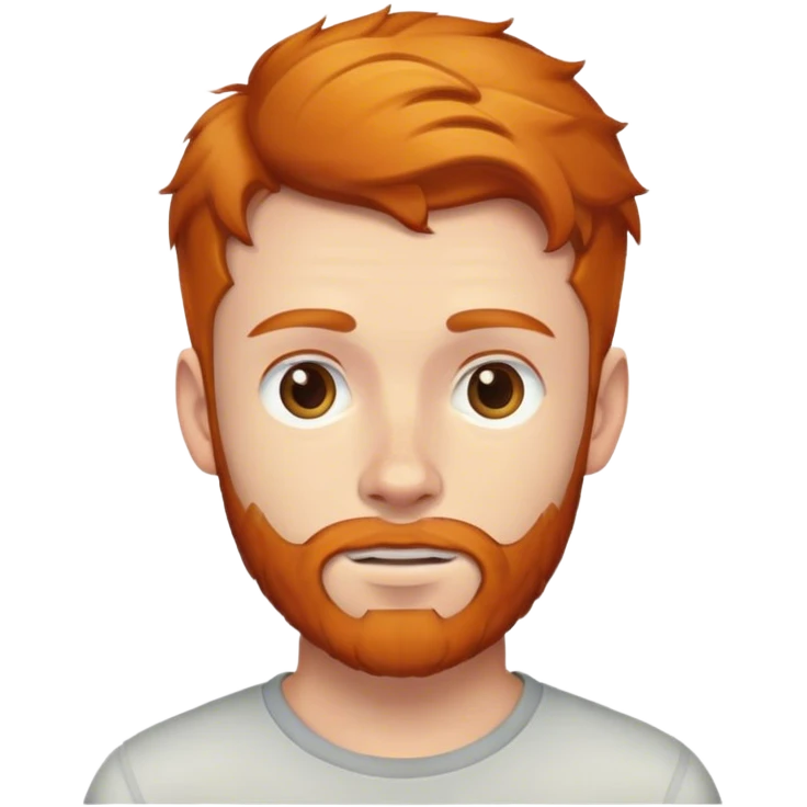 ginger guy teenager with little beard emoji