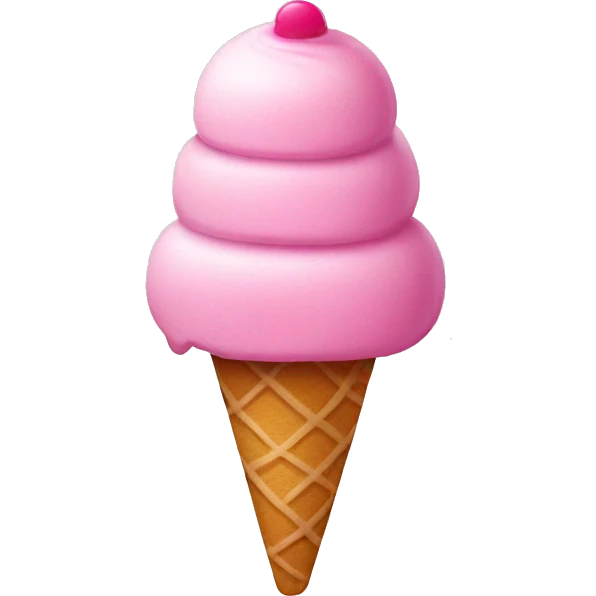 Pink icecream  emoji