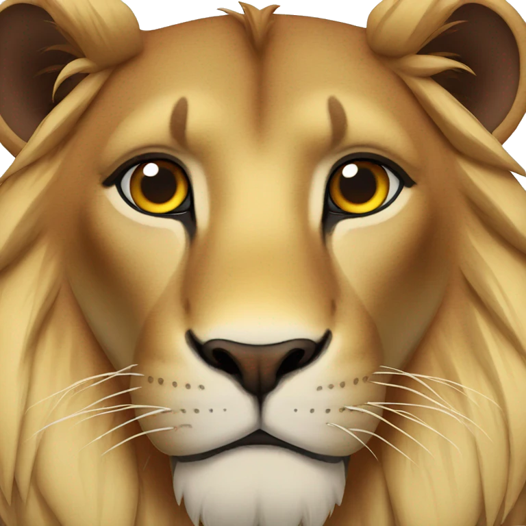 lion au yeux rouge emoji