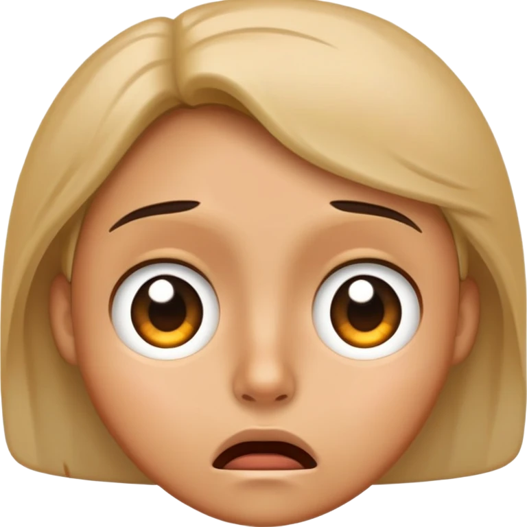 face frowning but suprised emoji
