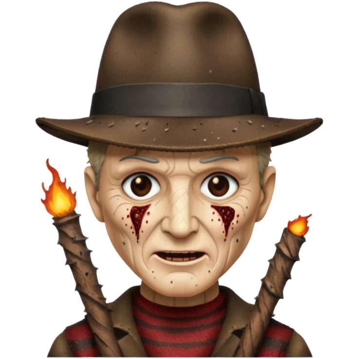 glitter freddy krueger emoji