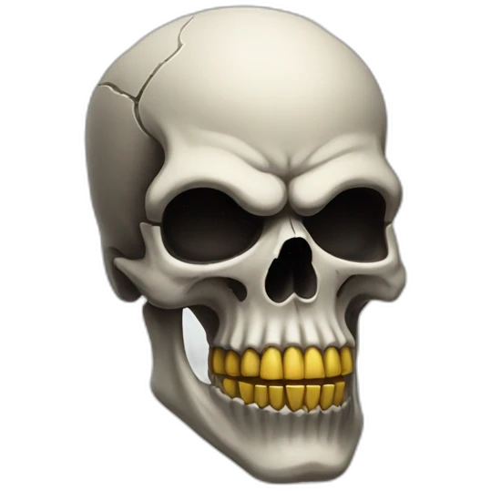 cool badass skull emoji