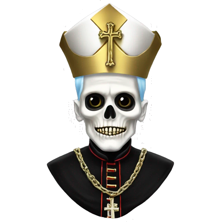 Papa emeritus skeleton pope emoji