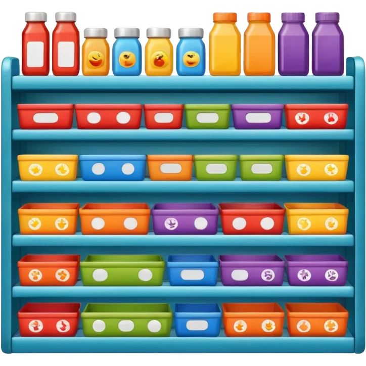 Supermarket shelf emoji