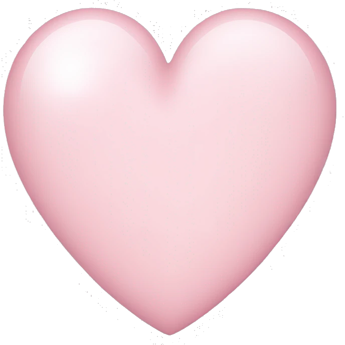 light pink heart emoji emoji