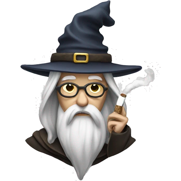 Wizard smoking  emoji