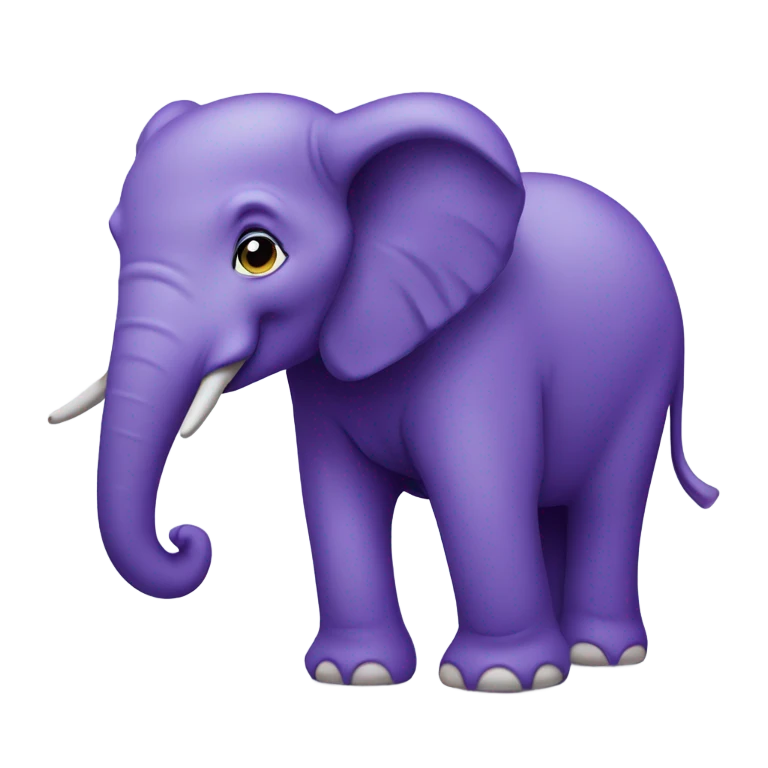 elephant in purple  emoji