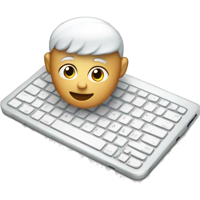 Apple iPad with keyboard emoji