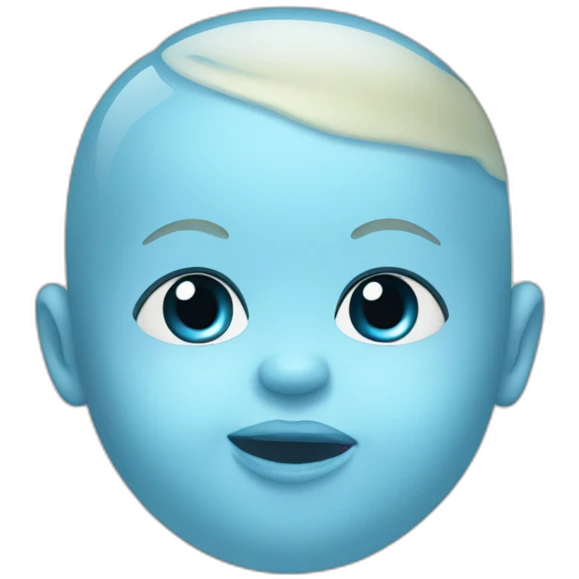 baby blue dummy emoji