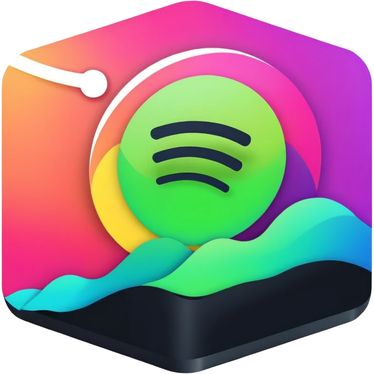 spotify music display  emoji