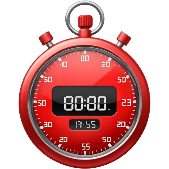red stopwatch  emoji