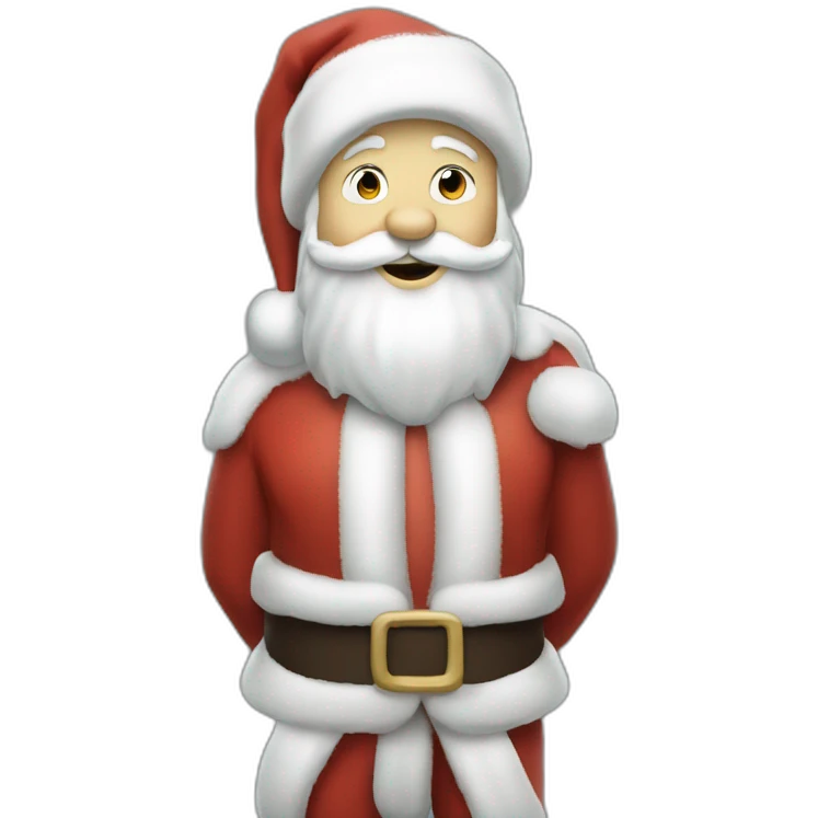 Full height Actively gesturing with hands pale skin Santa Claus emoji