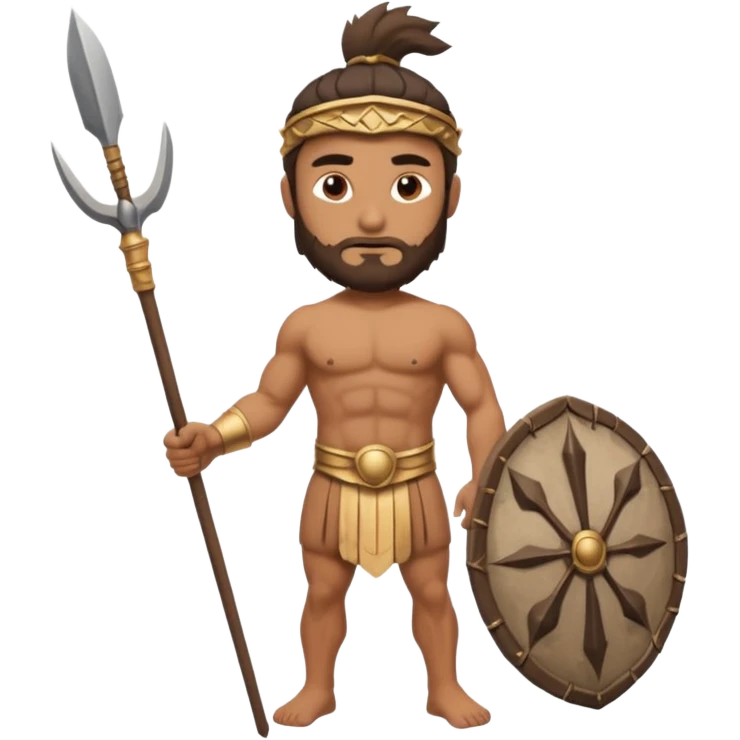 ancient greek man with spear emoji