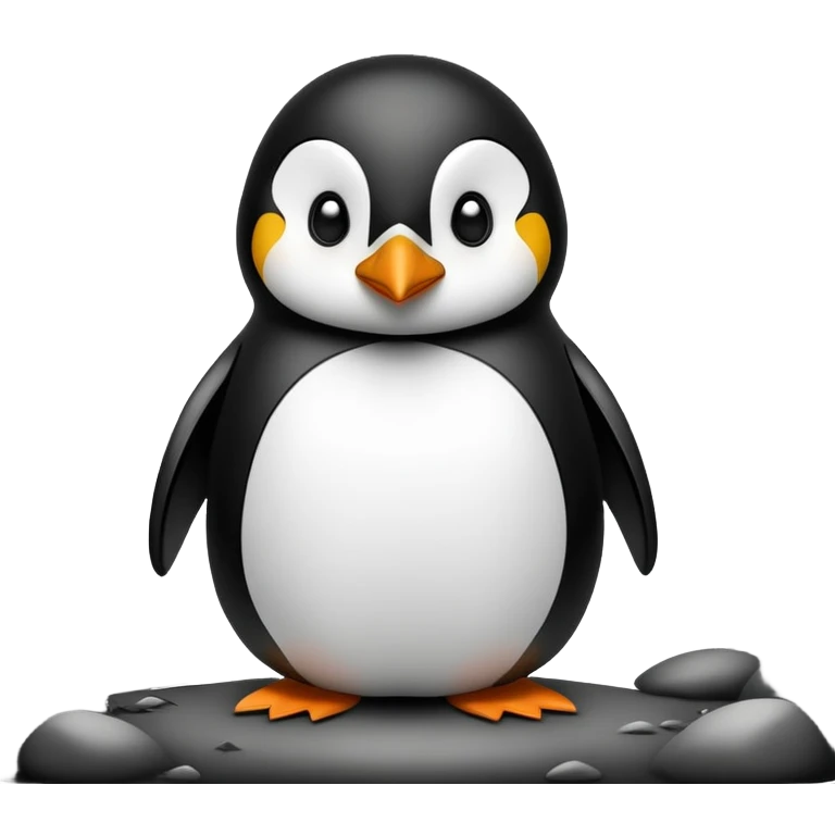 penguin smoking in the woods  emoji