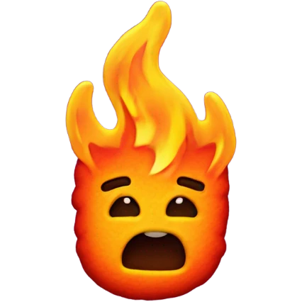 Sour patch kid on fire emoji