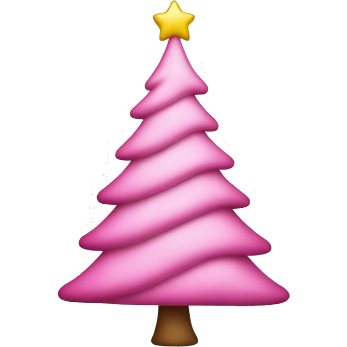 pink christmas tree emoji