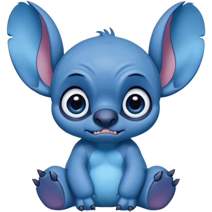 sad Disney stitch full body and cute animated like in Disney  emoji