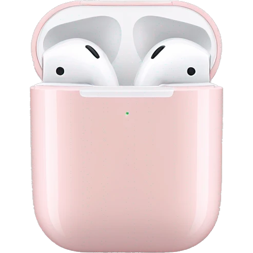 Soft pink AirPods  emoji