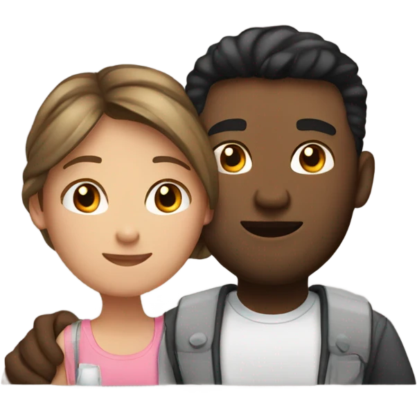 Boyfriend and girlfriend indoors together emoji