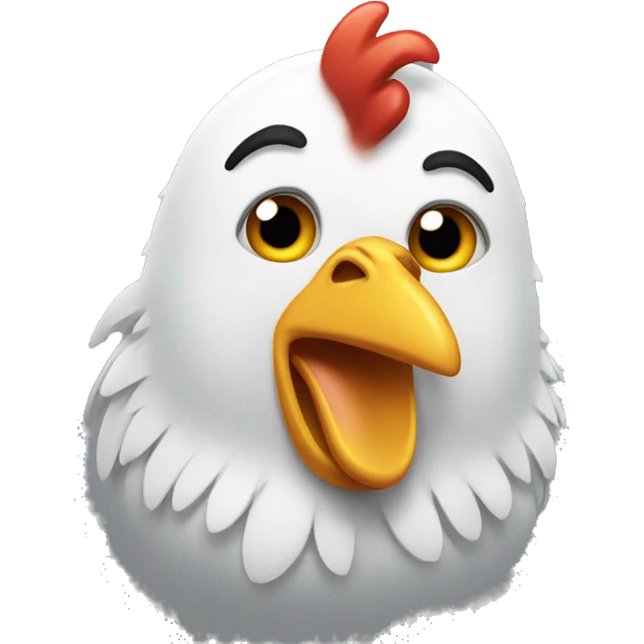 Crying chicken  emoji