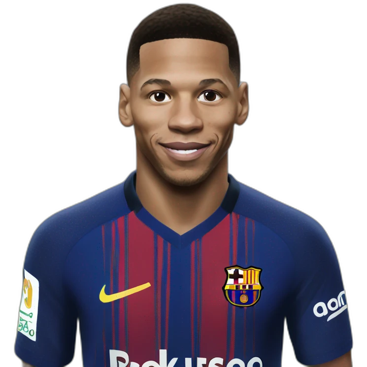 Mbappé qui tape messi emoji