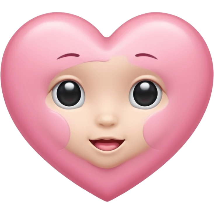 Baby pink heart emoji