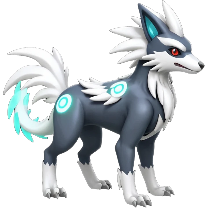 Mightyena-Silvally-Fakémon-hybrid-creature (full body)  emoji