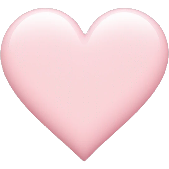 Light pink heart ￼ emoji