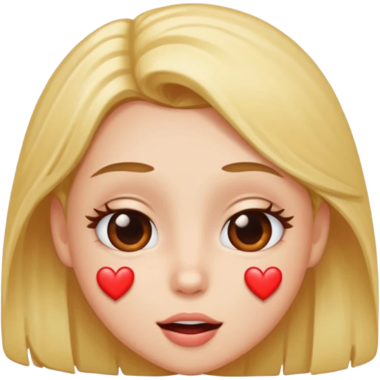 Drooling, heart eyes, fliting emoji