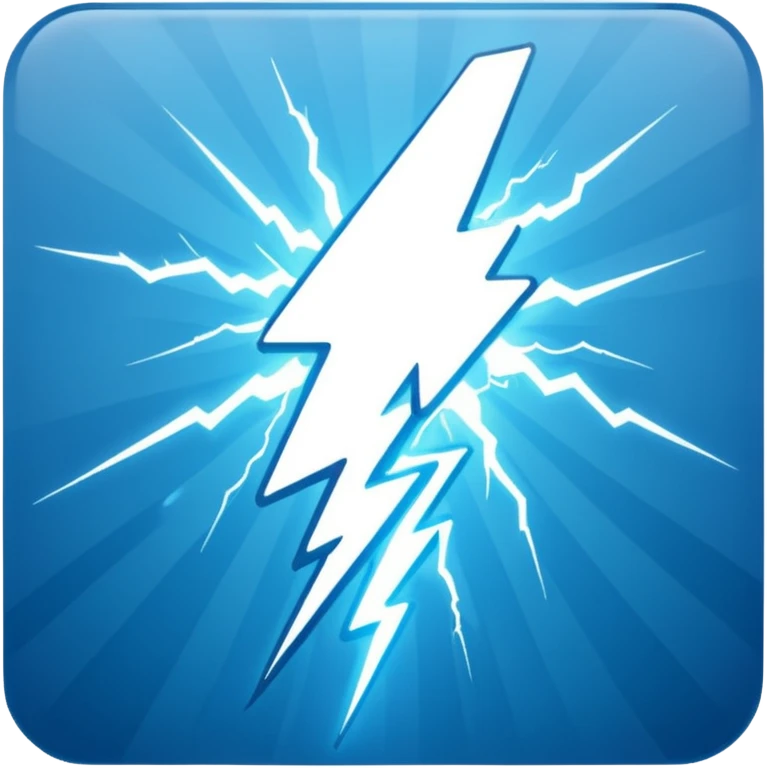 A lot of light blue rays lightnings emoji