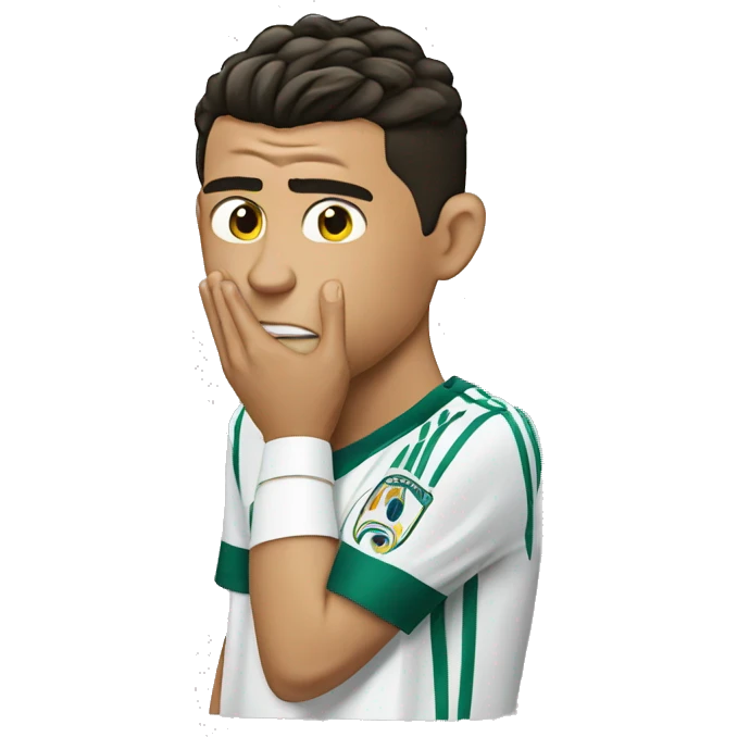 Cristiano Ronaldo crying emoji