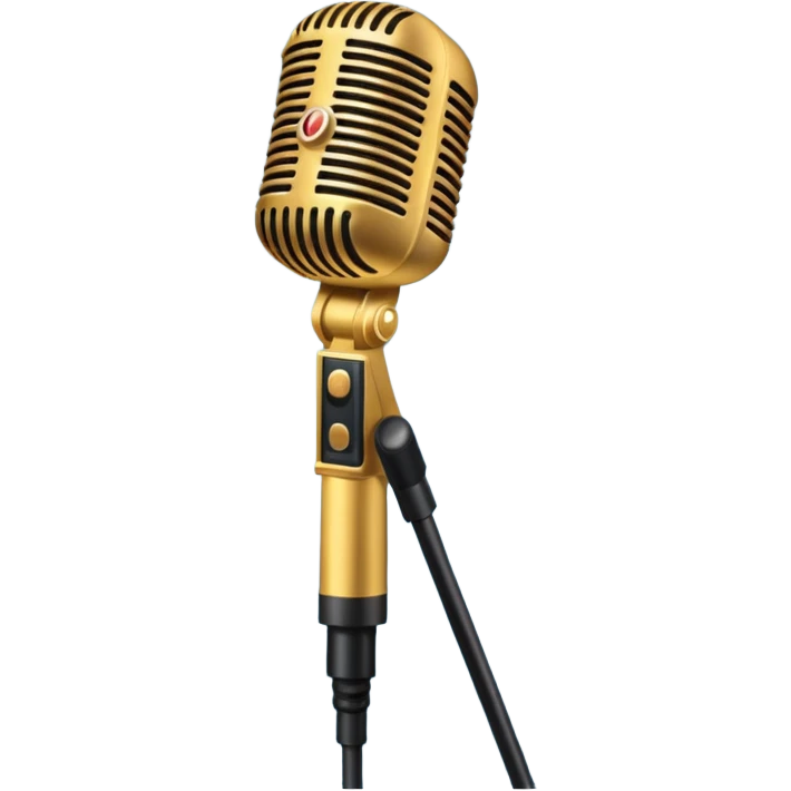 singer stage microphone emoji