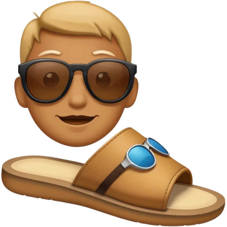 a foot with sunglasses emoji