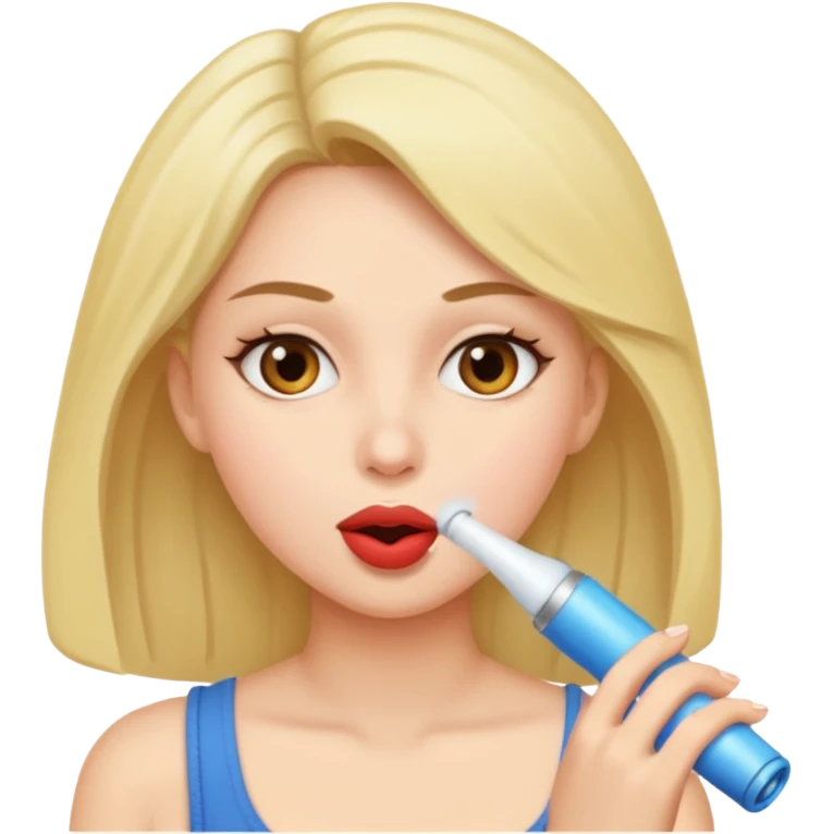 woman giving a blowjob emoji