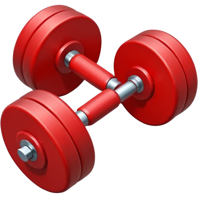 red dumbbell emoji