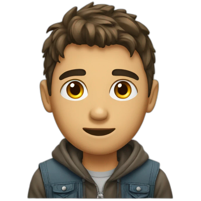 Jeune homme qui se frappe la tête  emoji