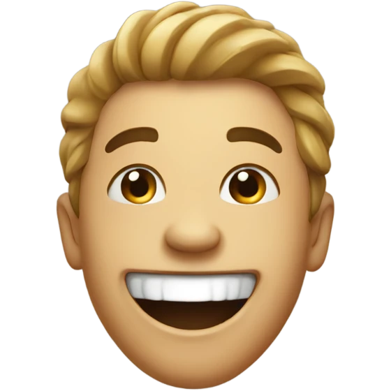 Laughing and running  emoji
