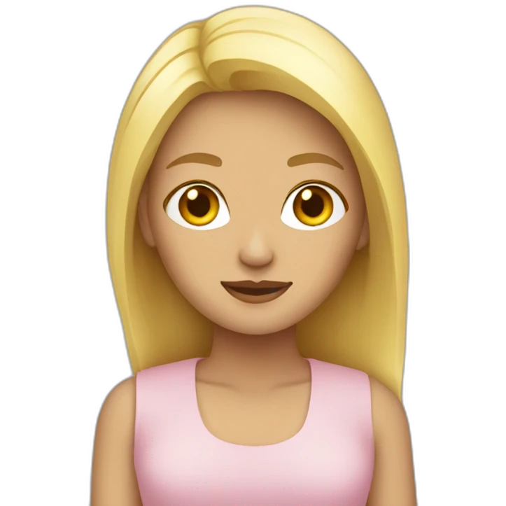 mujer rubia emoji