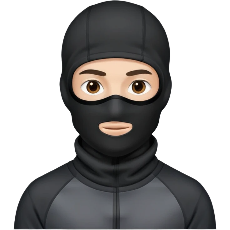 Парень в спортивном костюме и Балаклаве  emoji